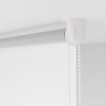 vidaXL Ρολέρ Μπλακάουτ Λευκό 125x130 εκ. Πλάτος υφάσματος 121,6 εκ.