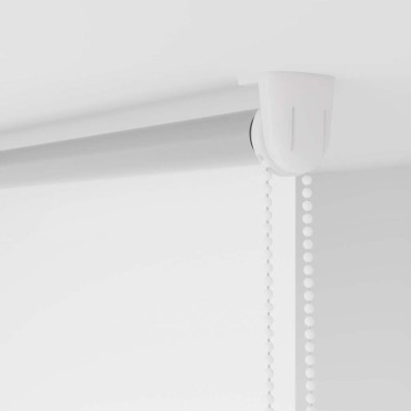 vidaXL Ρολέρ Μπλακάουτ Λευκό 155x130 εκ. Πλάτος υφάσματος 151,6εκ.