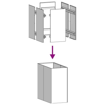 vidaXL Ζαρντινιέρα Λαδί 40x80x80 εκ. από Χάλυβα