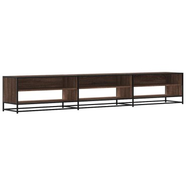 vidaXL Ντουλάπι τηλεόρασης καφέ δρυς 270x40x46cm Κατασκευασμένο ξύλο