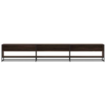 vidaXL Ντουλάπι τηλεόρασης καφέ δρυς 270x40x46cm Κατασκευασμένο ξύλο