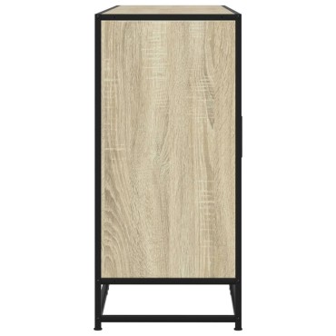 vidaXL Sideboard Sonoma Oak 134x35x76cm Κατασκευασμένο ξύλο 1 τεμ.