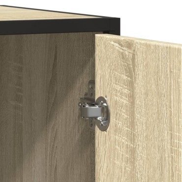 vidaXL Sideboard Sonoma Oak 134x35x76cm Κατασκευασμένο ξύλο 1 τεμ.
