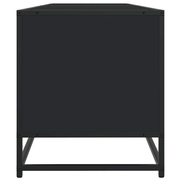 ντουλάπι τηλεόρασης vidaXL Μαύρο 180,5x40x46cm Ξύλινη κατασκευή