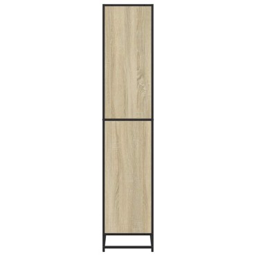 vidaXL Βιβλιοθήκη Sonoma Oak 80,5x35x170,5cm Ξύλινη κατασκευή 1 τεμ.