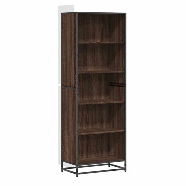 vidaXL Βιβλιοθήκη καφέ δρυς 60x35x170,5cm Κατασκευασμένο ξύλο 1 τεμ.