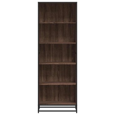 vidaXL Βιβλιοθήκη καφέ δρυς 60x35x170,5cm Κατασκευασμένο ξύλο 1 τεμ.