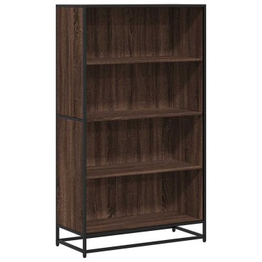 vidaXL Βιβλιοθήκη καφέ δρυς 80,5x35x139cm Κατασκευασμένο ξύλο 1 τεμ.