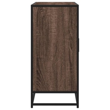vidaXL Sideboard καφέ δρυς 92x35x76cm Ξύλινο μηχανουργικό ξύλο 1 τεμ.