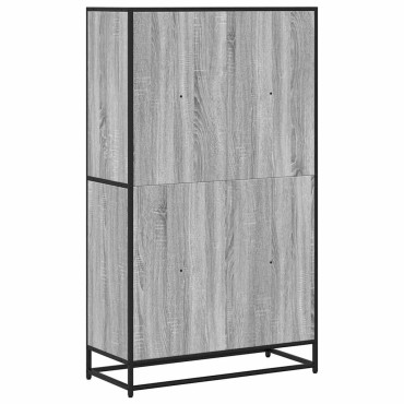 vidaXL Βιβλιοθήκη Γκρι Sonoma 80,5x35x139cm Ξύλινη κατασκευή 1 τεμ.