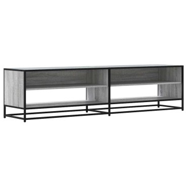 ντουλάπι τηλεόρασης vidaXL Γκρι Sonoma 180,5x40x46cm Ξύλινη κατασκευή