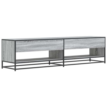 ντουλάπι τηλεόρασης vidaXL Γκρι Sonoma 180,5x40x46cm Ξύλινη κατασκευή