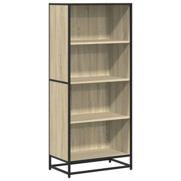 vidaXL Βιβλιοθήκη Sonoma Oak 60x35x139cm Ξύλινη κατασκευή 1 τεμ.