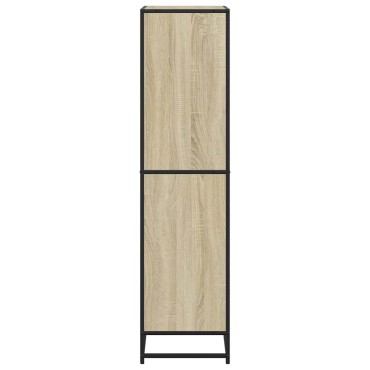 vidaXL Βιβλιοθήκη Sonoma Oak 60x35x139cm Ξύλινη κατασκευή 1 τεμ.