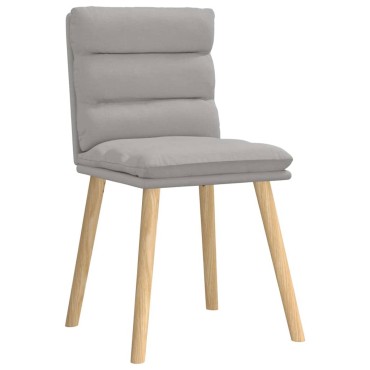 vidaXL Καρέκλες τραπεζαρίας 4 τεμ. Cloud Grey Fabric 45x54x86 cm