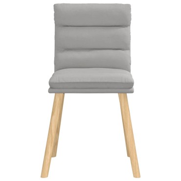 vidaXL Καρέκλες τραπεζαρίας 4 τεμ. Cloud Grey Fabric 45x54x86 cm