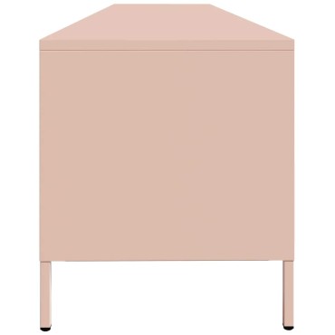 ντουλάπι τηλεόρασης vidaXL Ροζ 202x39x43,5cm Ατσάλι ψυχρής έλασης