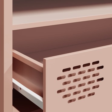 ντουλάπι τηλεόρασης vidaXL Ροζ 202x39x43,5cm Ατσάλι ψυχρής έλασης
