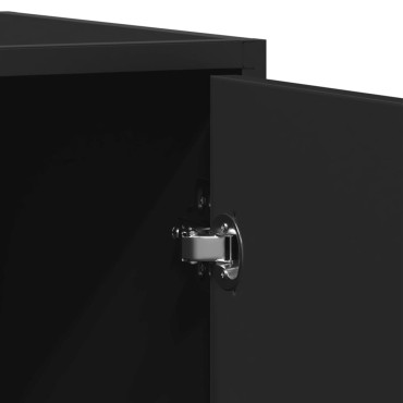 vidaXL Μπουφές Μαύρος 92x35x76cm από Επεξεργασμένο Ξύλο 1 τεμ.