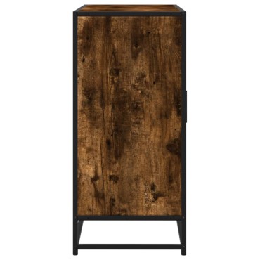 vidaXL Sideboard Καπνιστή δρυς 92x35x76cm Κατασκευασμένο ξύλο 1 τεμ.