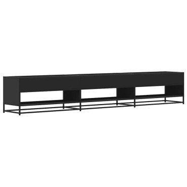 ντουλάπι τηλεόρασης vidaXL Μαύρο 270x40x46cm Κατασκευασμένο ξύλο