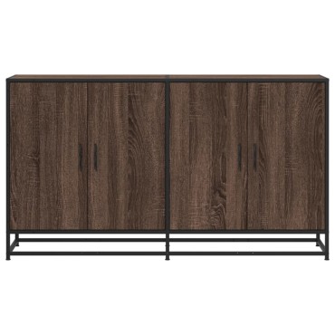 vidaXL Sideboard καφέ δρυς 134x35x76cm Κατασκευασμένο ξύλο 1 τεμ.