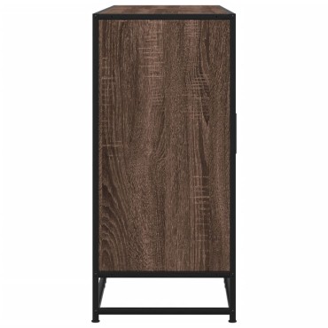 vidaXL Sideboard καφέ δρυς 134x35x76cm Κατασκευασμένο ξύλο 1 τεμ.