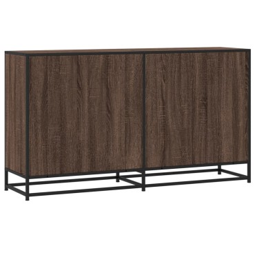 vidaXL Sideboard καφέ δρυς 134x35x76cm Κατασκευασμένο ξύλο 1 τεμ.