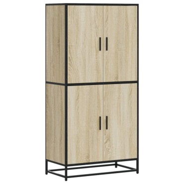 vidaXL Highboard Sonoma Oak 68x35x139cm Κατασκευασμένο ξύλο 1 τεμ.