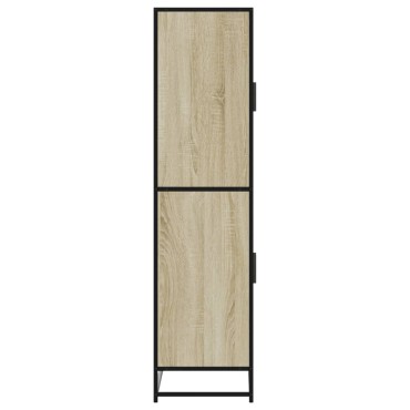 vidaXL Highboard Sonoma Oak 68x35x139cm Κατασκευασμένο ξύλο 1 τεμ.