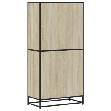vidaXL Highboard Sonoma Oak 68x35x139cm Κατασκευασμένο ξύλο 1 τεμ.