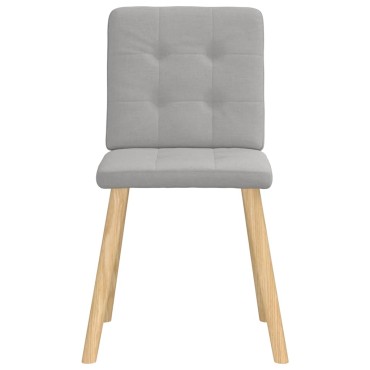 vidaXL Καρέκλες τραπεζαρίας 4 τεμ. Cloud Grey Fabric 45x54x86 cm