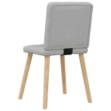 vidaXL Καρέκλες τραπεζαρίας 4 τεμ. Cloud Grey Fabric 45x54x86 cm
