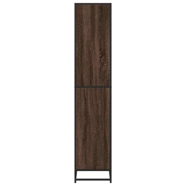 vidaXL Βιβλιοθήκη καφέ δρυς 80,5x35x170,5cm Κατασκευασμένο ξύλο 1 τεμ.