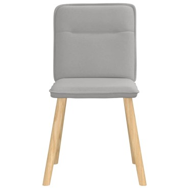 vidaXL Καρέκλες τραπεζαρίας 4 τεμ. Cloud Grey Fabric 45x54x86 cm