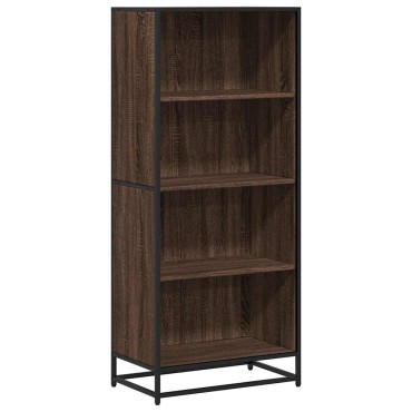 vidaXL Βιβλιοθήκη καφέ δρυς 60x35x139cm Ξύλινη κατασκευή 1 τεμ.