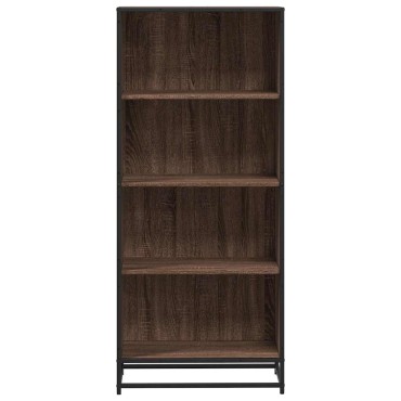 vidaXL Βιβλιοθήκη καφέ δρυς 60x35x139cm Ξύλινη κατασκευή 1 τεμ.
