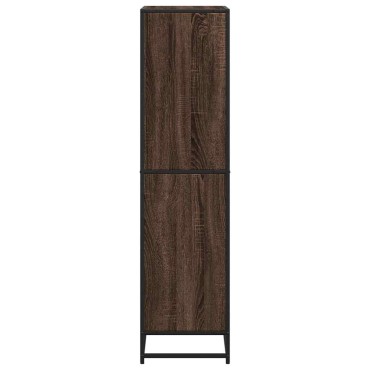 vidaXL Βιβλιοθήκη καφέ δρυς 60x35x139cm Ξύλινη κατασκευή 1 τεμ.
