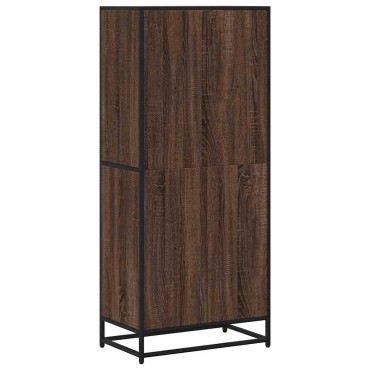 vidaXL Βιβλιοθήκη καφέ δρυς 60x35x139cm Ξύλινη κατασκευή 1 τεμ.