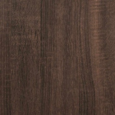 vidaXL Βιβλιοθήκη καφέ δρυς 60x35x139cm Ξύλινη κατασκευή 1 τεμ.