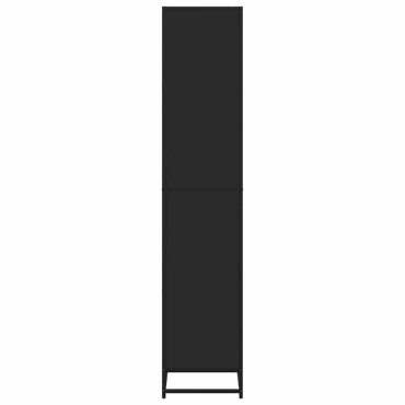Βιβλιοθήκη vidaXL Μαύρο 60x35x170,5cm Ξύλινη κατασκευή 1 τεμ.