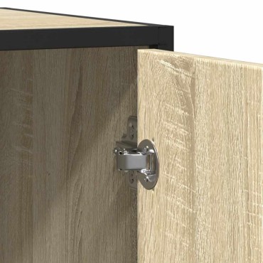 vidaXL Sideboard Sonoma Oak 92x35x76cm Κατασκευασμένο ξύλο 1 τεμ.