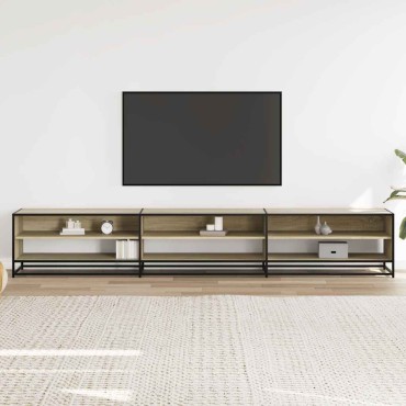 vidaXL Ντουλάπι τηλεόρασης Sonoma Oak 270x40x46cm Κατασκευασμένο ξύλο