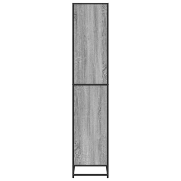 vidaXL Βιβλιοθήκη Γκρι Sonoma 60x35x170,5cm Ξύλινη κατασκευή 1 τεμ.