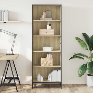vidaXL Βιβλιοθήκη Sonoma Oak 60x35x170,5cm Ξύλινη κατασκευή 1 τεμ.