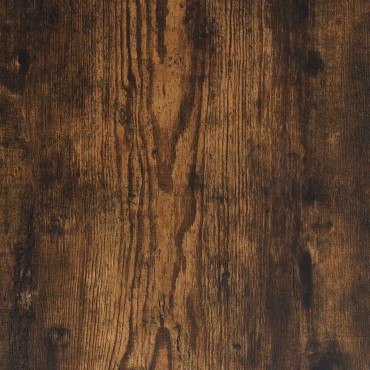 vidaXL Βιβλιοθήκη καπνιστή βελανιδιά 80,5x35x139cm Ξύλινη κατασκευή 1 τεμ.