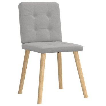 vidaXL Καρέκλες τραπεζαρίας 6 τεμ. Cloud Grey Fabric 45x54x86 cm