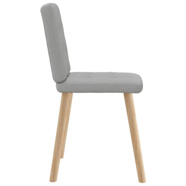 vidaXL Καρέκλες τραπεζαρίας 6 τεμ. Cloud Grey Fabric 45x54x86 cm