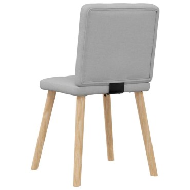 vidaXL Καρέκλες τραπεζαρίας 6 τεμ. Cloud Grey Fabric 45x54x86 cm