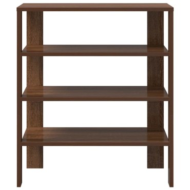 vidaXL Ράφι παπουτσιών καφέ δρυς 61x32x70cm Κατασκευασμένο ξύλο
